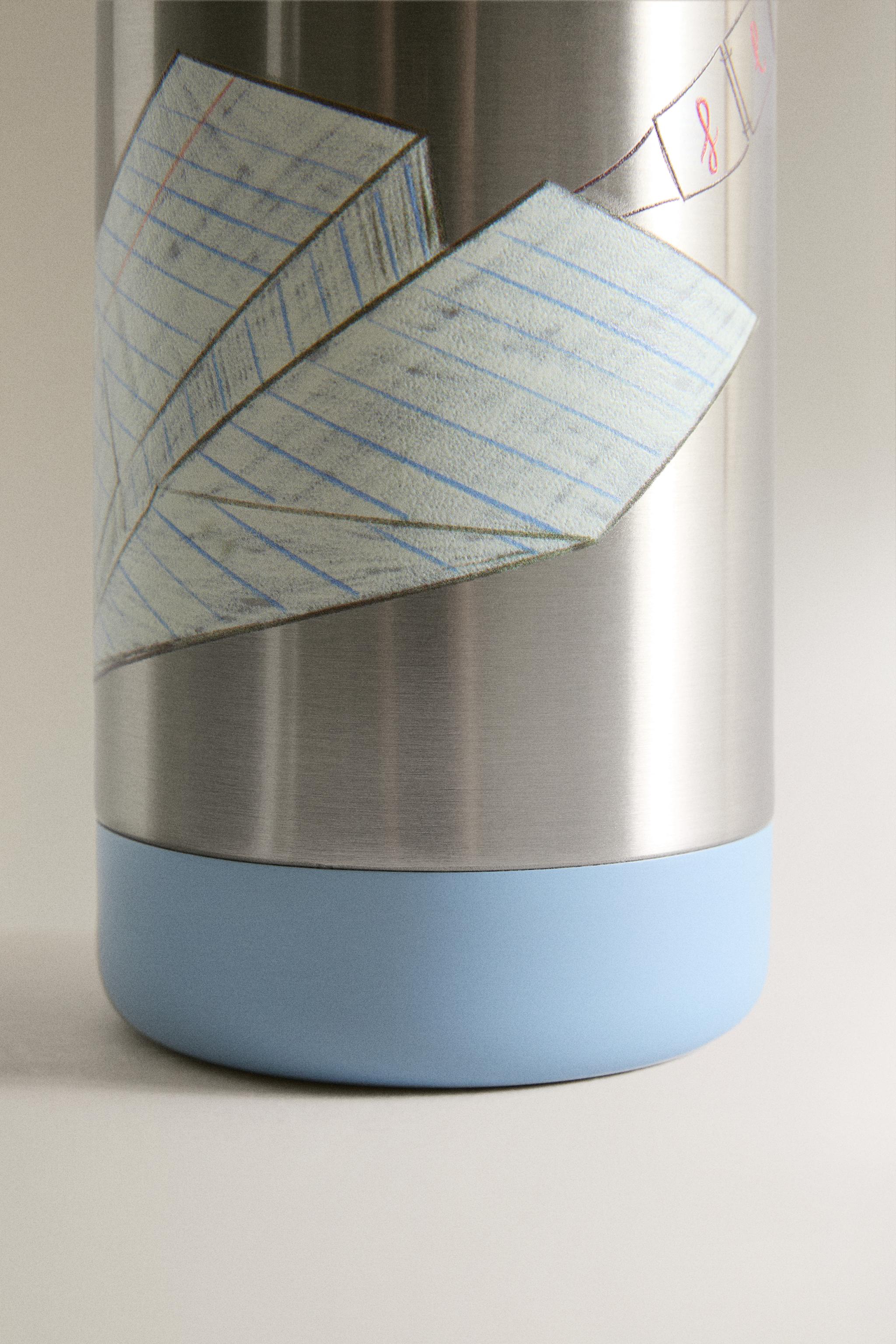 KIDS' STEEL PAPER AIRPLANE BOTTLE